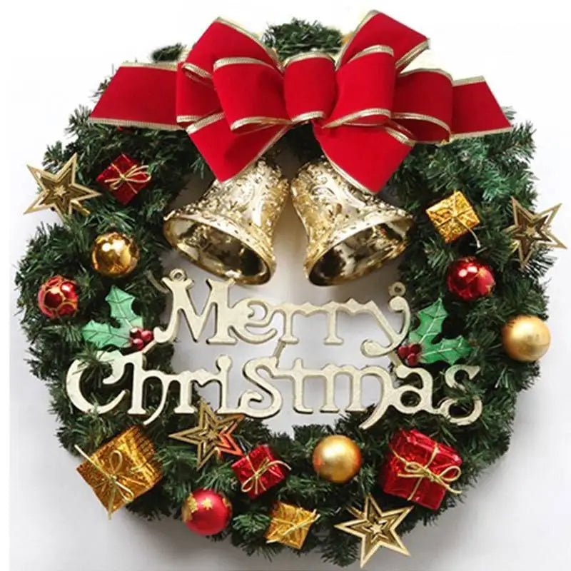 Decoração de natal artesanal simulação guirlanda de natal porta pendurado janela adereços requintado alta qualidade decoração para casa