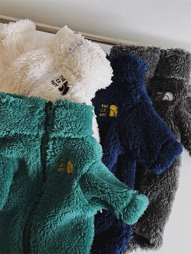 Casaco de Inverno para Cães e Gatos, à Prova de Frio, Roupas para Gatos Sem Pelos, Casaco de Lã de Cordeiro Tricolor Quente e Grosso para Gatos Sphynx e Devon