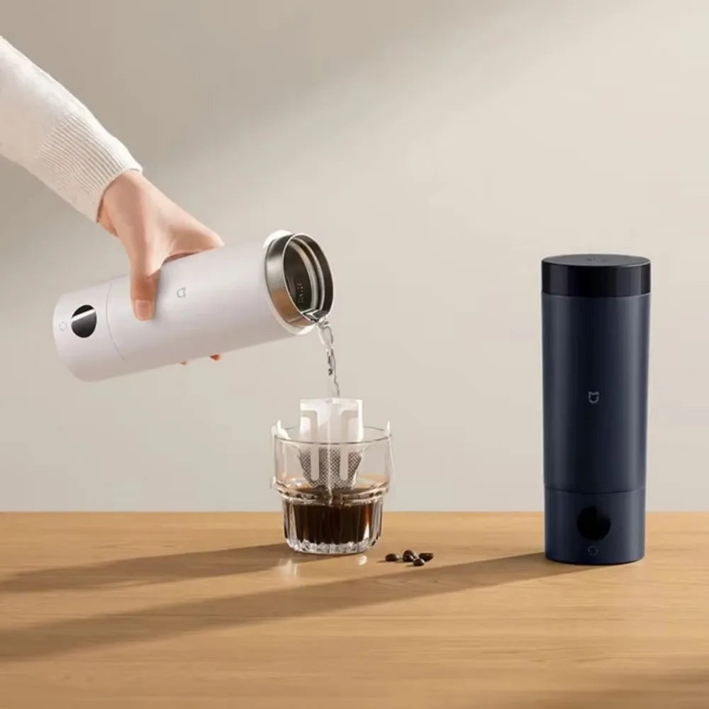Chaleira Elétrica Inteligente Xiaomi Mijia 350ml, Copo Térmico Portátil com Fervura Rápida e Controle de Temperatura Isolado para Viagens