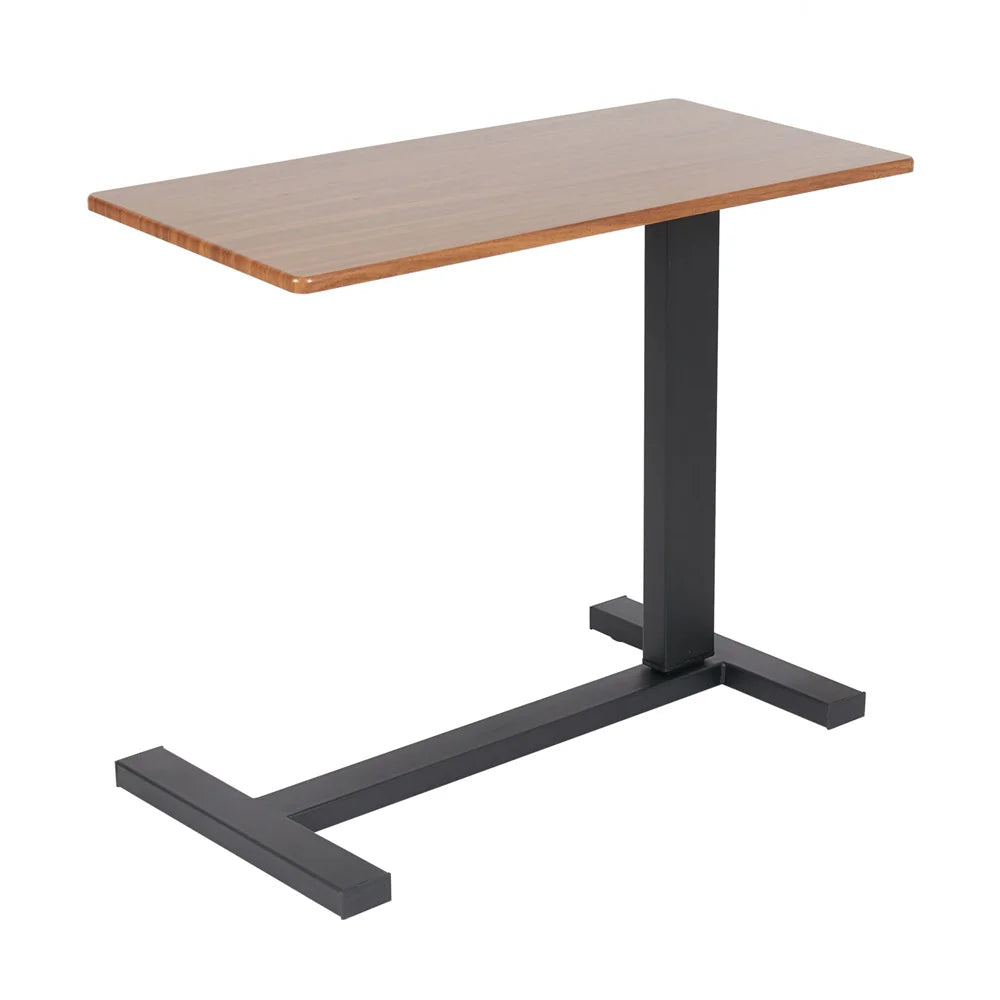 Grande rolamento overbed mesa portátil altura ajustável suporte de mesa para hospital eua cabeceira bandeja