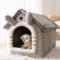 Casas dobráveis para cães e gatos pequenos e médios, colchões, produtos para animais de estimação, cestos para cachorros, canil de inverno