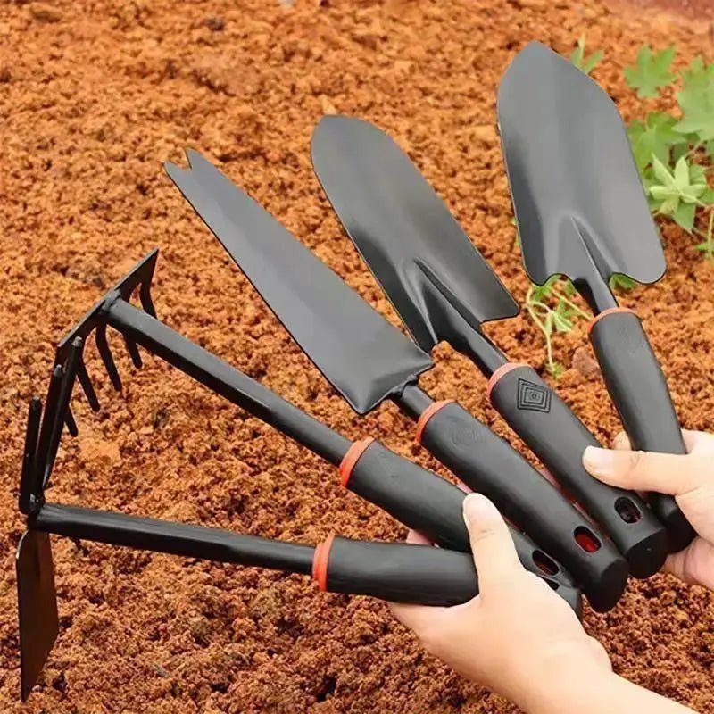 Conjunto de Ferramentas de Jardim Safe Edge Mini: Pá, Rastelo e Espátula Pequenas para Atividades de Plantio de Flores e Vegetais em Família