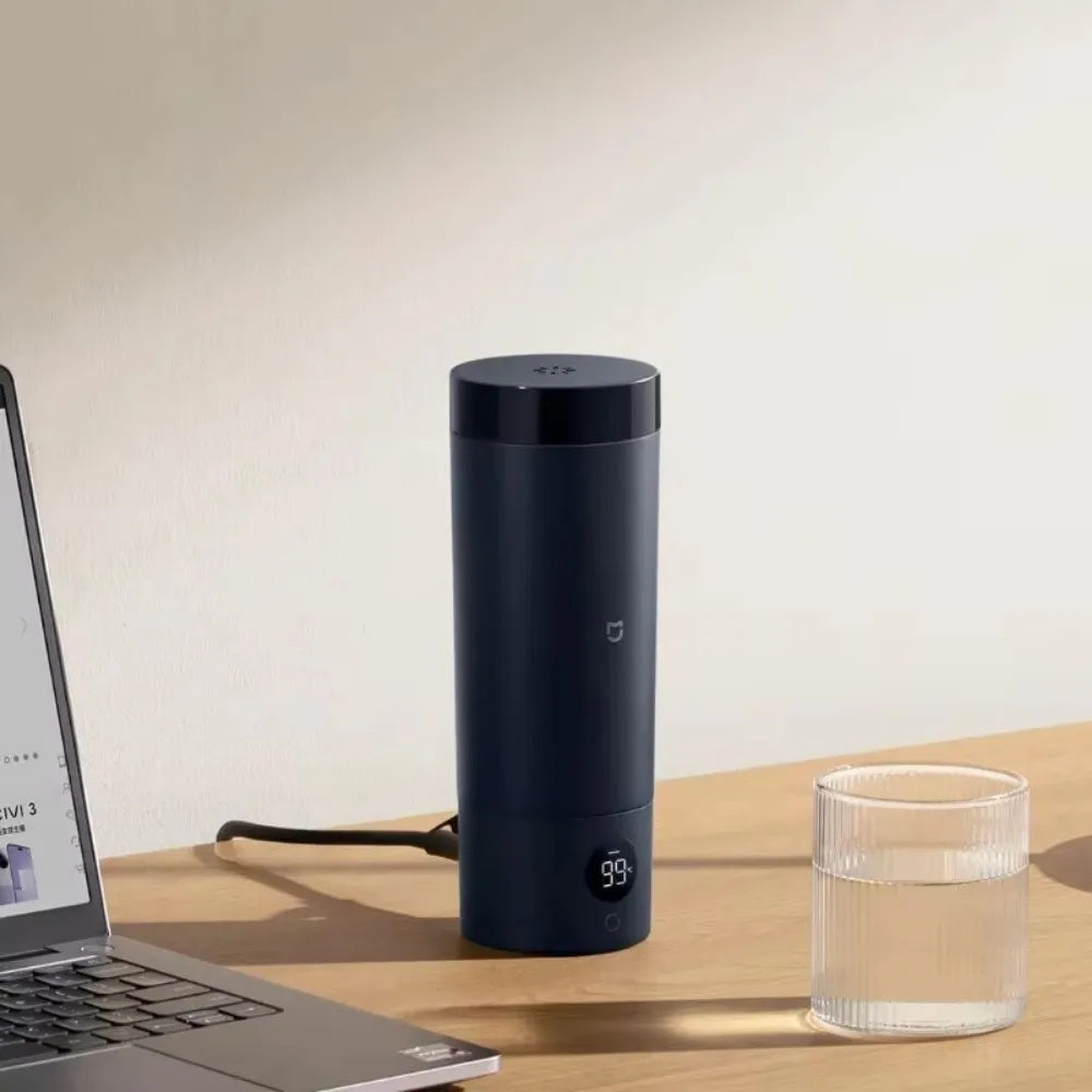 Chaleira Elétrica Inteligente Xiaomi Mijia 350ml, Copo Térmico Portátil com Fervura Rápida e Controle de Temperatura Isolado para Viagens