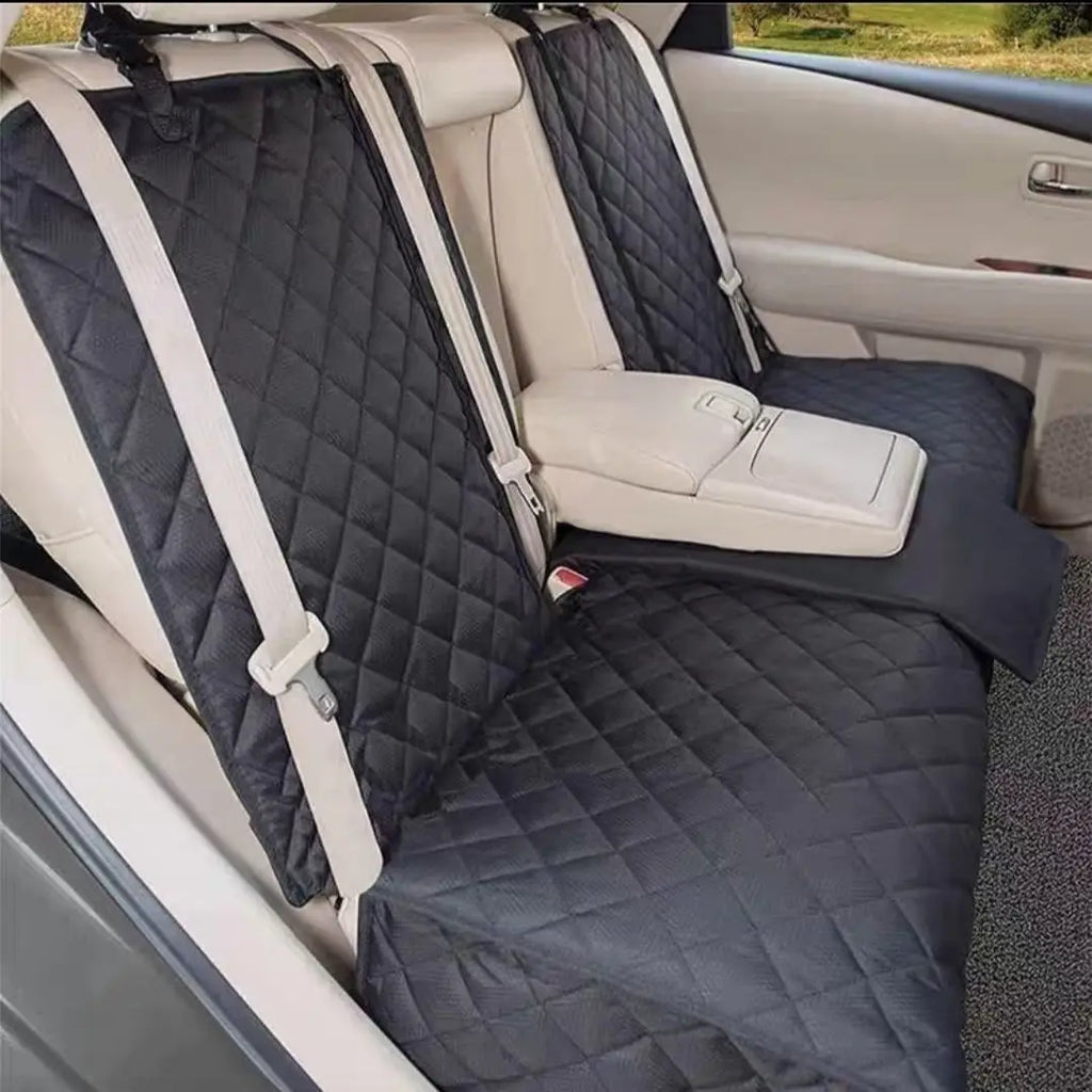 Capa de assento de carro para cães, colchão transportador de viagem para animais de estimação, à prova d'água, protetor de assento de carro com apoio de braço do assento médio para cães