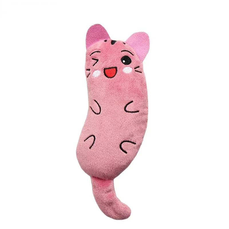 Brinquedo de Mastigar para Gatinhos, Brinquedo de Pelúcia Engraçado e Fofo, Brinquedo Interativo para Gatos com Catnip para Moer os Dentes, Mordedor para Garras, Catnip para Gatos, Muito Vendido