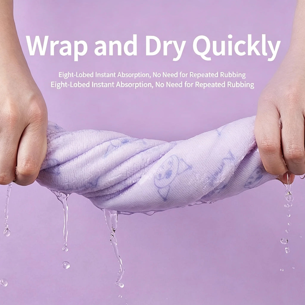 Toalha de banho de microfibra com estampa de desenho animado, supermacia, de alta capacidade de absorção, de secagem rápida e com tratamento antibacteriano 7A.