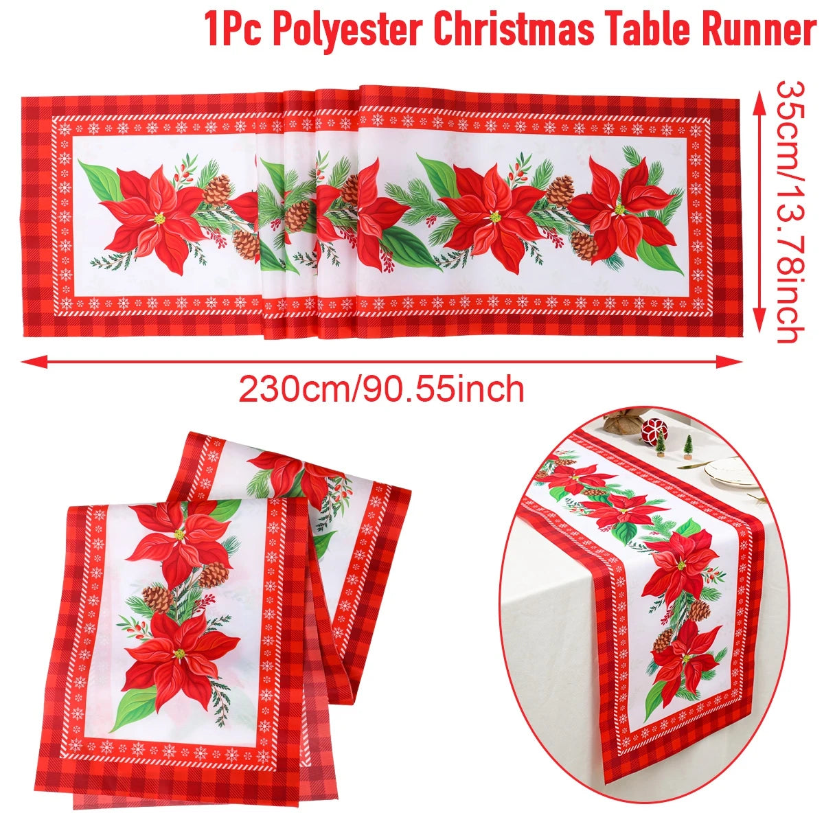 Natal papai noel corredor de mesa navidad natal noel árvore boneco de neve bandeira de mesa feliz natal decoração para casa 2025 ano novo 2026