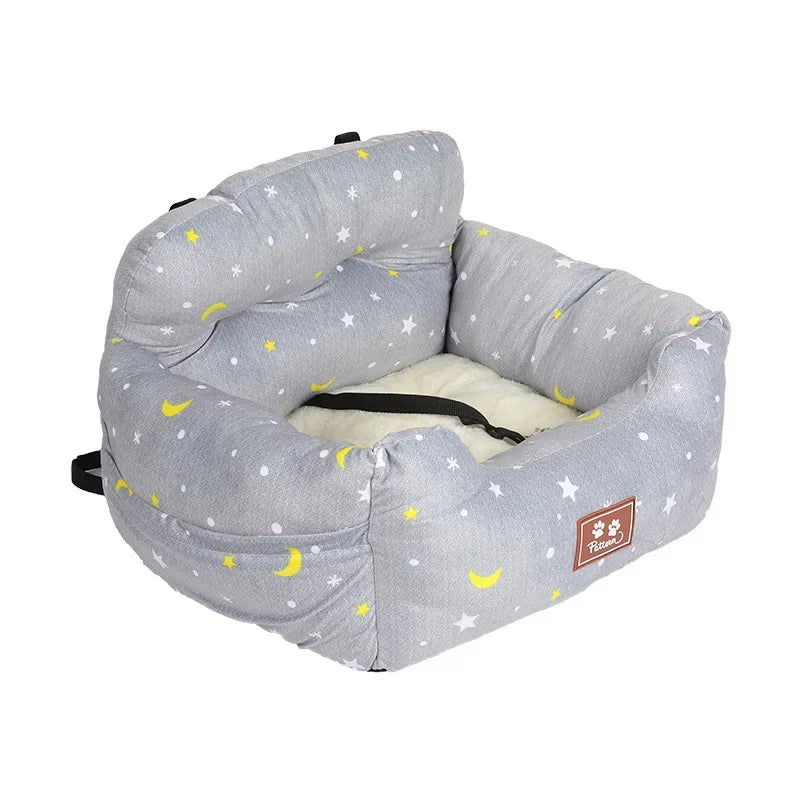 Assentos de carro para cães de viagem, céu estrelado azul, para cães pequenos e médios, capa de cama para transportar animais de estimação, produtos confortáveis e quentes para animais de estimação Kasa & Pet