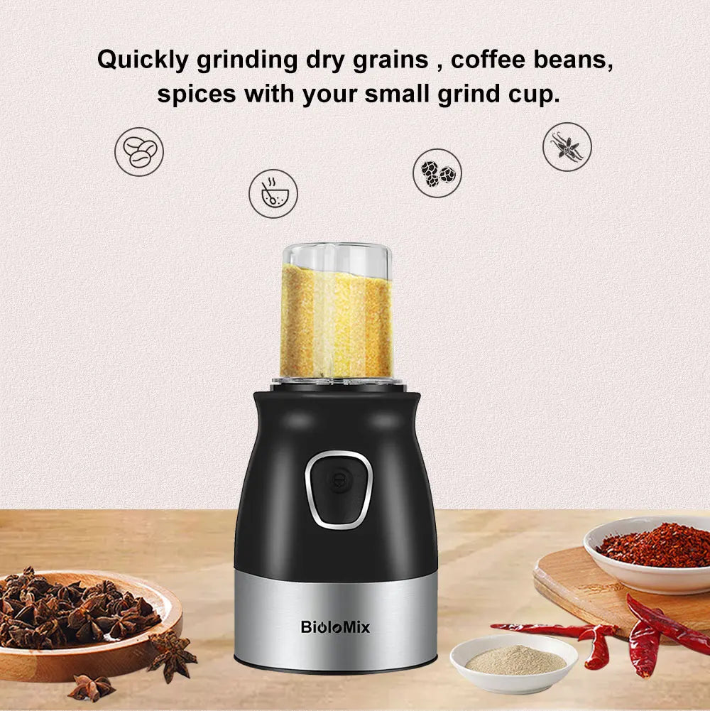 Alta Velocidade Multi Função 500W Processador de Alimentos Meat Grinder Portátil Pessoal Mini Liquidificador Mixer Juicer Moedor Seco 800ml Chopper