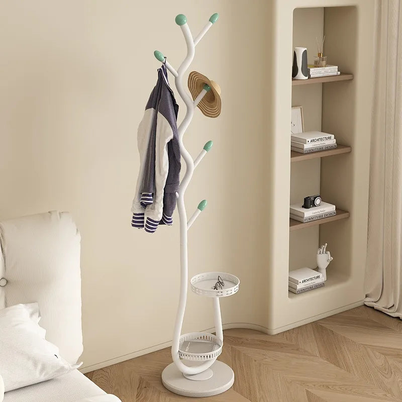 Cabide removível para sala de estar, rack de secagem de pólo único doméstico, suporte para bolsa suspensa de ramo de quarto, cabide suspenso de ardósia francesa