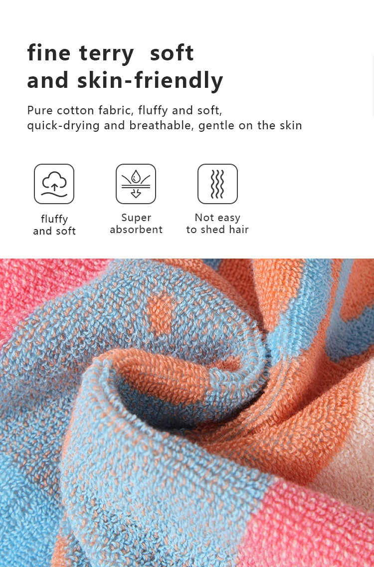 Toalha de banho grossa 100% algodão feita de algodão puro, macia e absorvente, adequada para uso doméstico masculino e feminino, 70*140