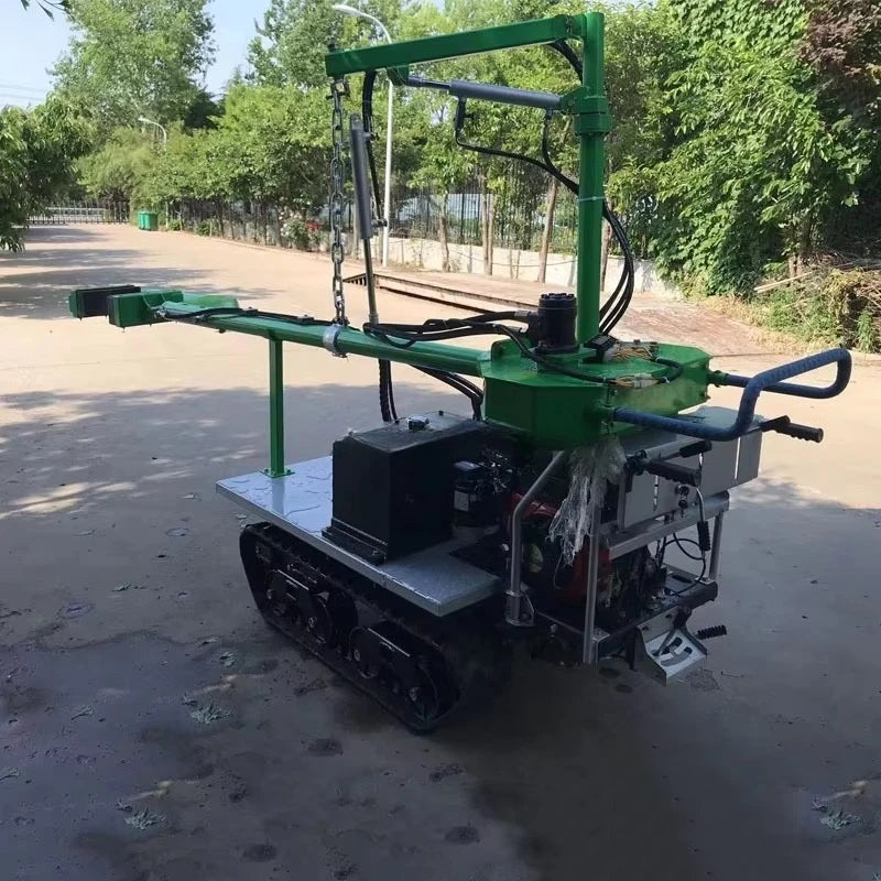 Máquina Colheitadeira e Vibradora de Árvores Frutíferas Personalizada com Alta Eficiência e Esteiras Duráveis para Cítricos, Azeitonas e Amêndoas