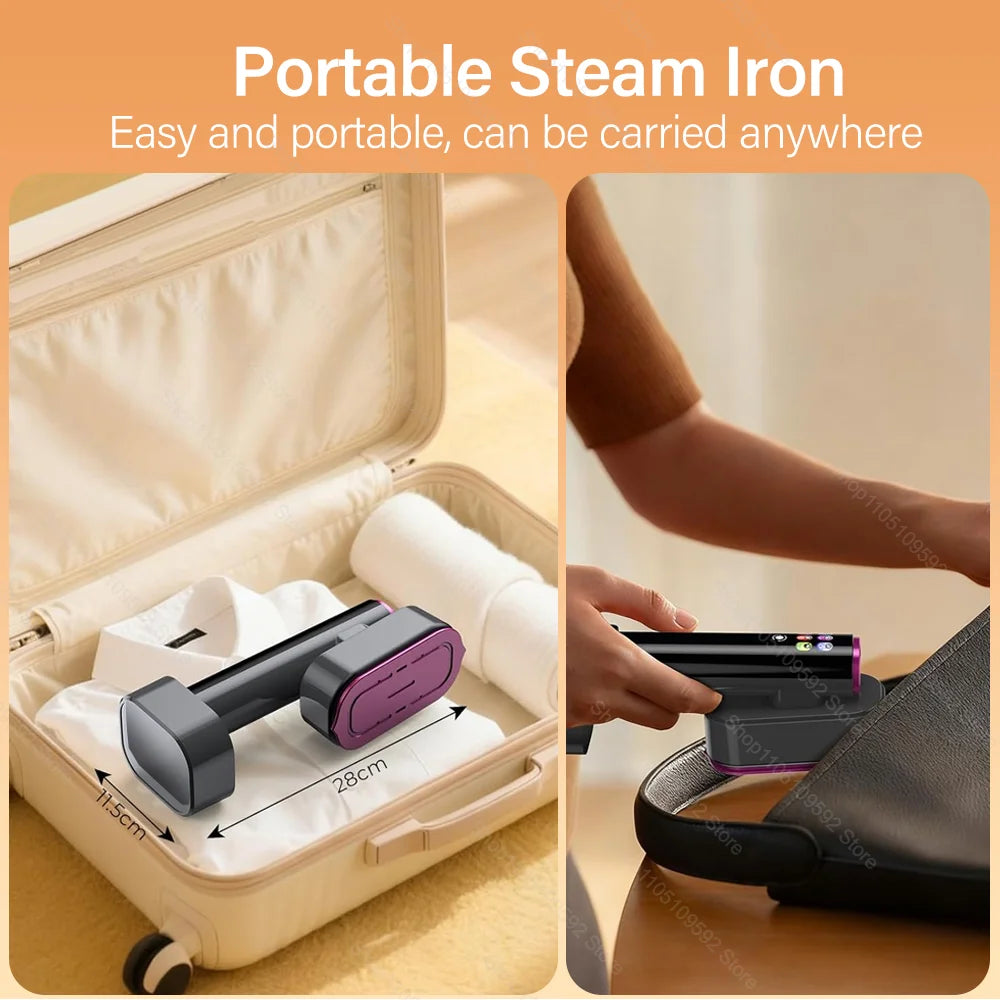 Ferro a Vapor Portátil Profissional de Mão 1200W para Uso Doméstico, Vaporizador de Roupas para Superfícies de Vestuário