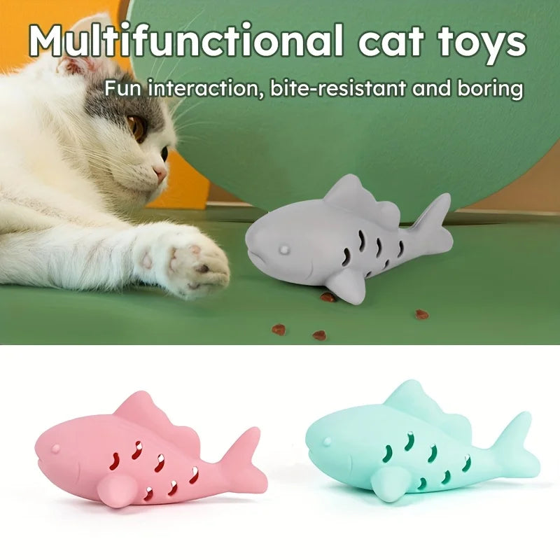 Brinquedo interativo para cães e gatos, design durável e resistente à mordida, esconder alimentos e moagem de dentes, entretenimento para animais de estimação pequenos, 1 peça