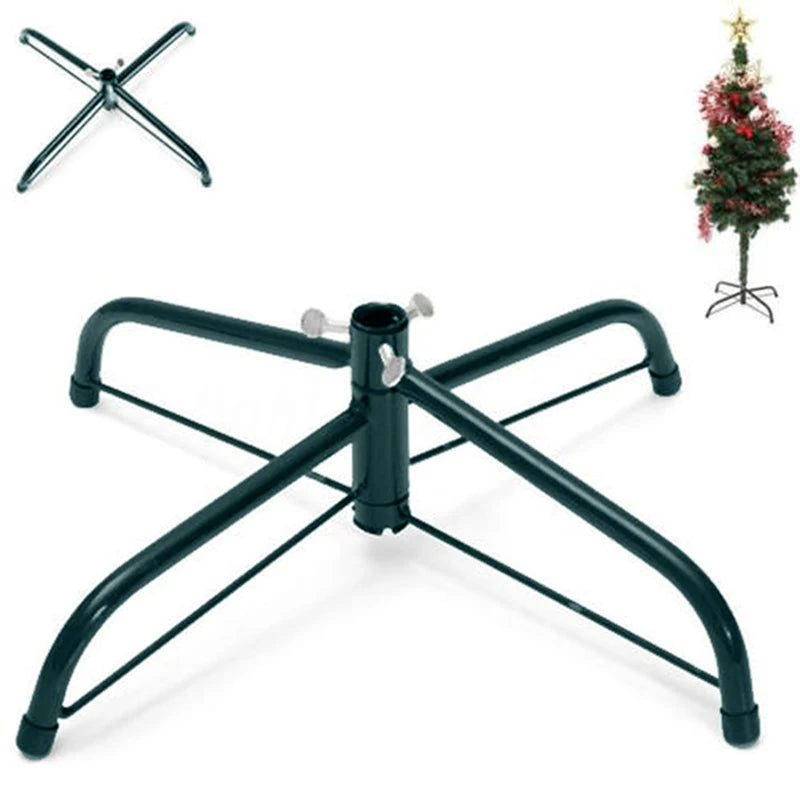 Árvore de natal suporte base artificial suporte de metal rotativo suporte de ferro suportes árvores ao vivo rack fundido guarda-chuva dever