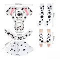 Halloween animal traje crianças filhote de cachorro cão com tutu orelha bandana gravata borboleta cauda patas para meninos meninas