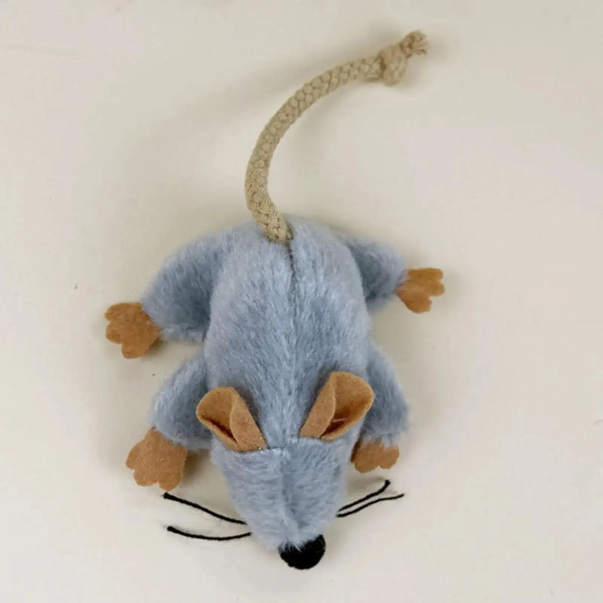 Brinquedo de Pelúcia para Gato em Forma de Rato com Cauda Realista e Som, Brinquedos Interativos para Gatinhos, Jogo de Caça para Gatos de Interior, Acessórios para Animais de Estimação