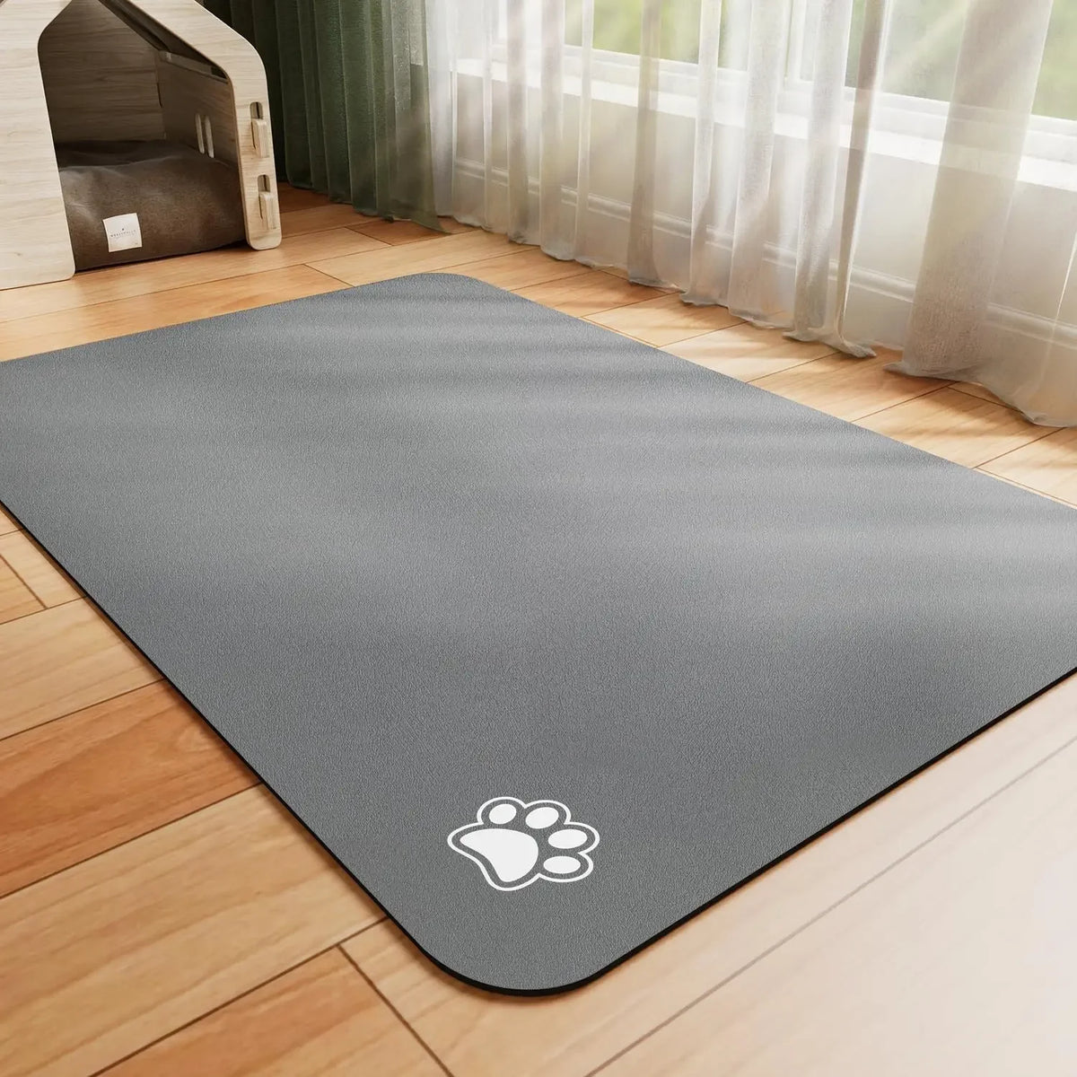 Tapete Absorvente para Alimentação de Animais de Estimação, Tapete para Cães e Gatos para Comida e Água, Fácil de Limpar, Tapetes para Animais de Estimação de Secagem Rápida para Bebedores Desordenados