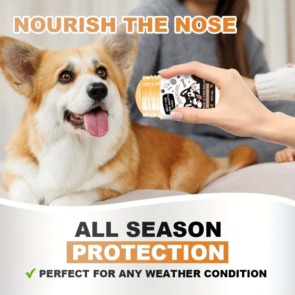 Bálsamo para patas de cachorro - Lick Safe Snout Soother - Estimulação hidratante, calmante e nutritiva - Evitar rachaduras e feridas - Creme para pés de cachorro encerado, óleo, manteiga, extrato
