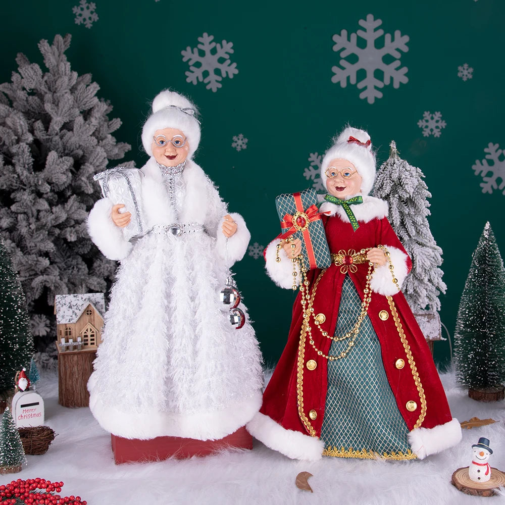 40cm natal anjo boneca estatueta brinquedo colher de árvore ornamentos em pé aniversário natal decorações navidad decoração para casa novedades