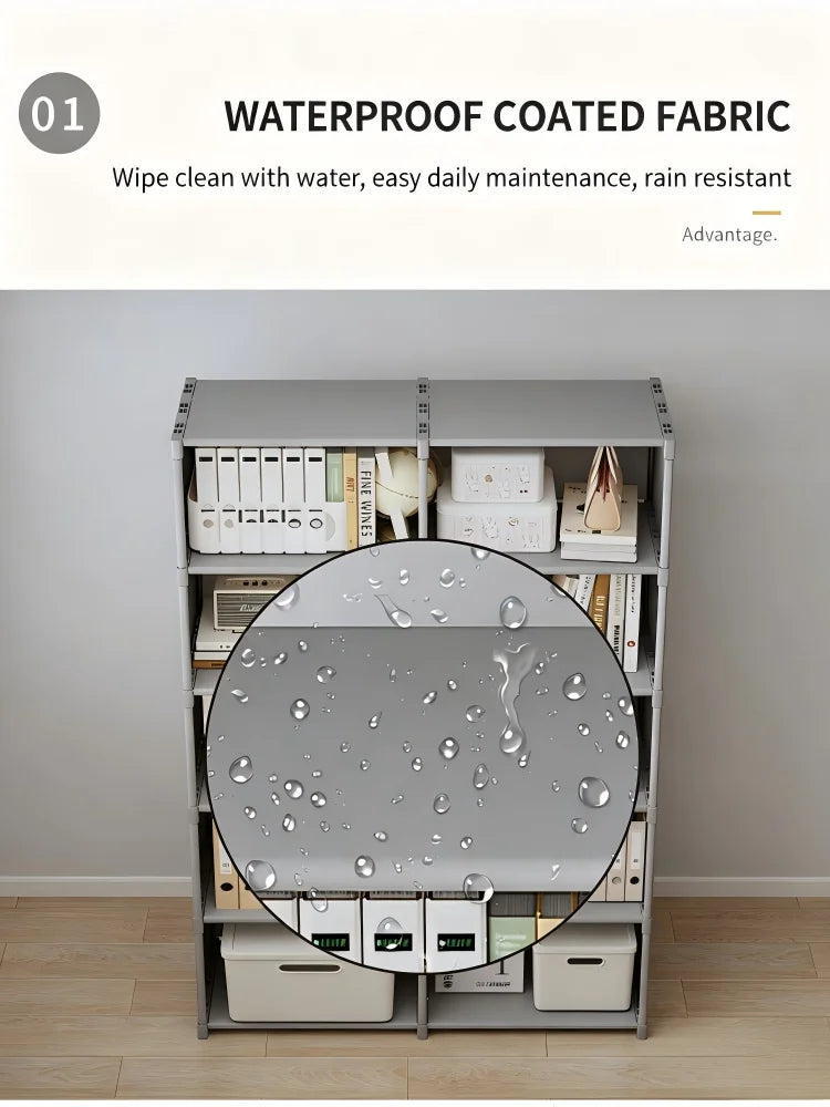 Estante de Livros Multicamadas de Fácil Montagem, Prateleira de Armazenamento para Sala de Estar, Quarto e Estudo, Ideal para Livros, Brinquedos e Diversos