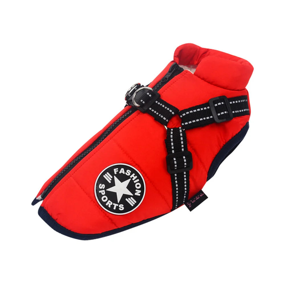 Colete Impermeável para Cães com Arnês Refletivo, Roupas de Inverno para Cães Pequenos e Médios, Shiba Inu, Doberman, Jaquetas para Atividades ao Ar Livre