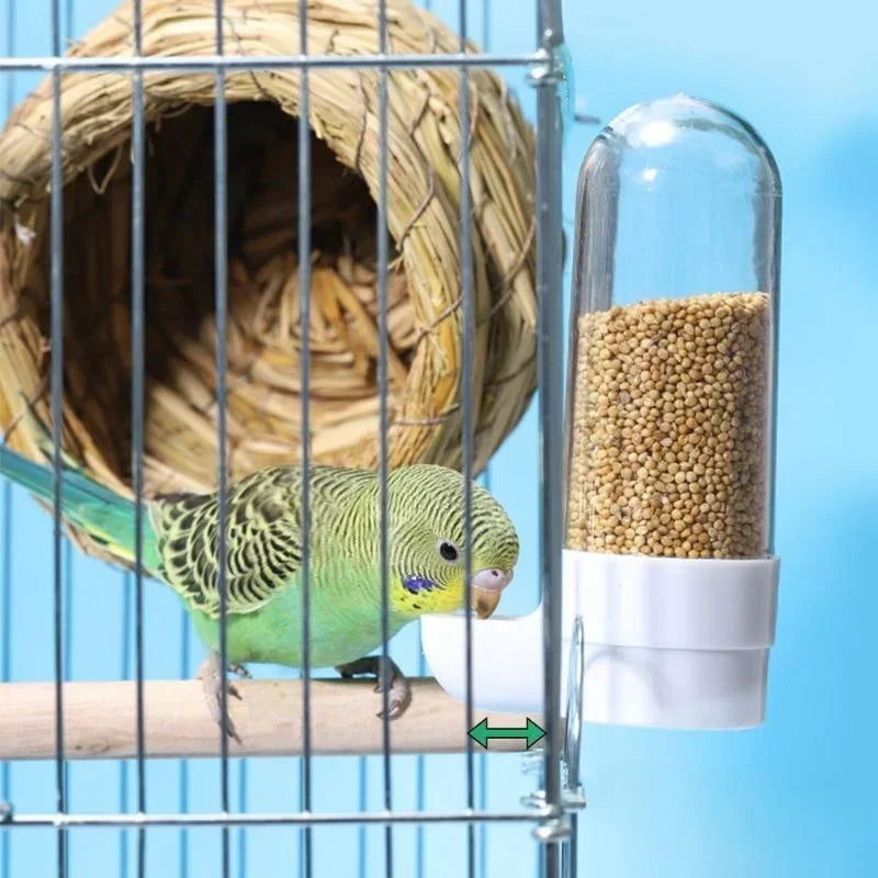 Dispensador de Água e Comida para Animais de Estimação, Caixa de Alimentos para Pássaros, Acessórios para Gaiolas de Esquilos e Papagaios