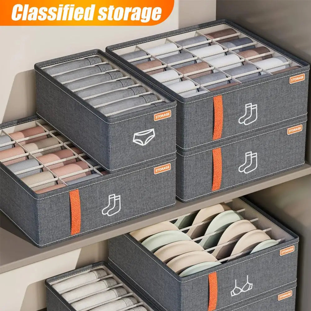 Organizadores de Roupa Íntima, Caixa de Armazenamento para Meias e Sutiãs, Organizador de Gavetas, Armazenamento de Roupas, Caixa de Armazenamento Classificada para o Lar