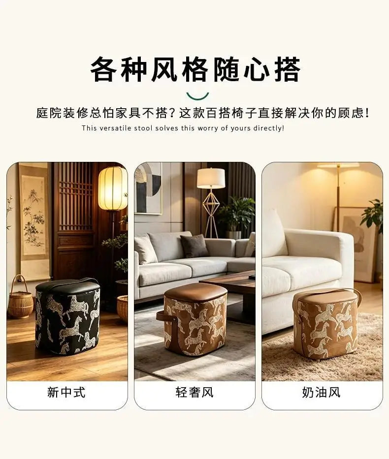 Banco Estofado com Armazenamento para Sala de Estar, Banco Durável para Troca de Sapatos com Almofada Macia para Entrada de Casa