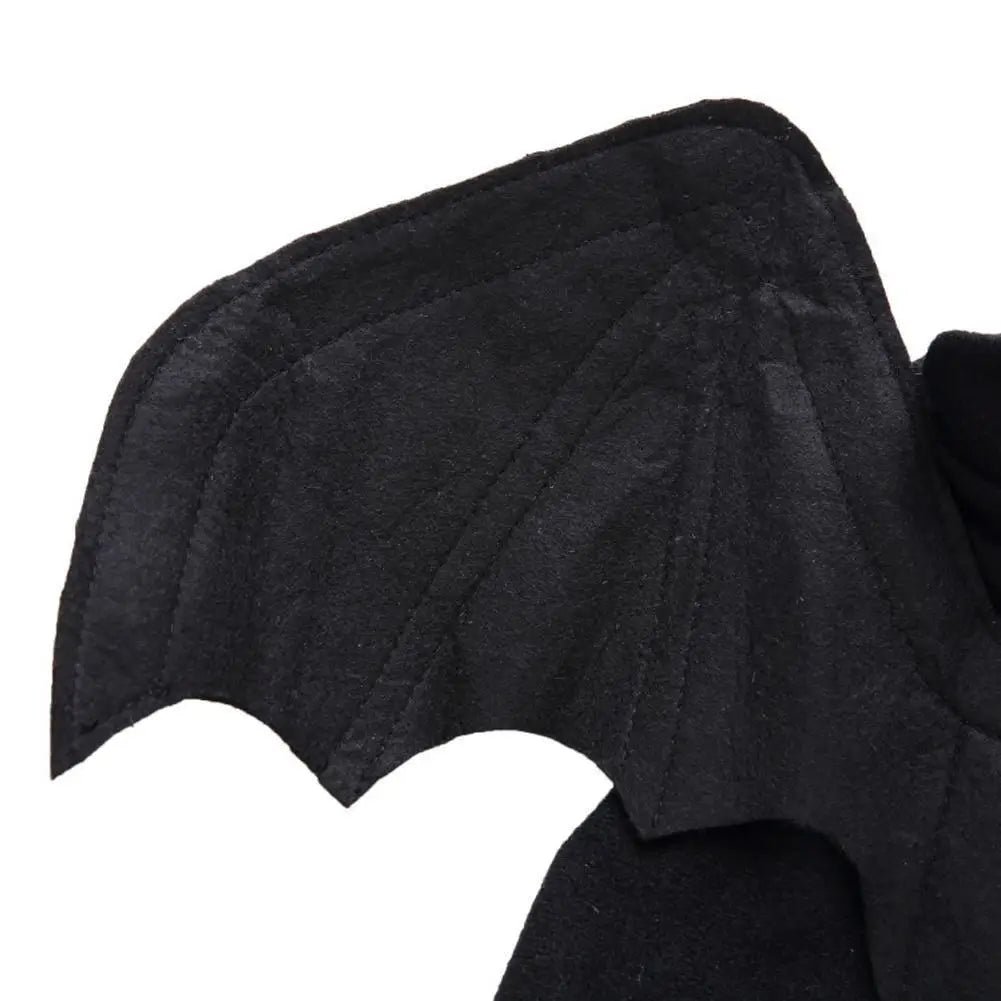 -Disfraz de animal de estimação de Halloween - Fantasia de arnês de asas de morcego pretas fofas para gatos e cães, cosplay de festa de Halloween, suprimentos para animais de estimação