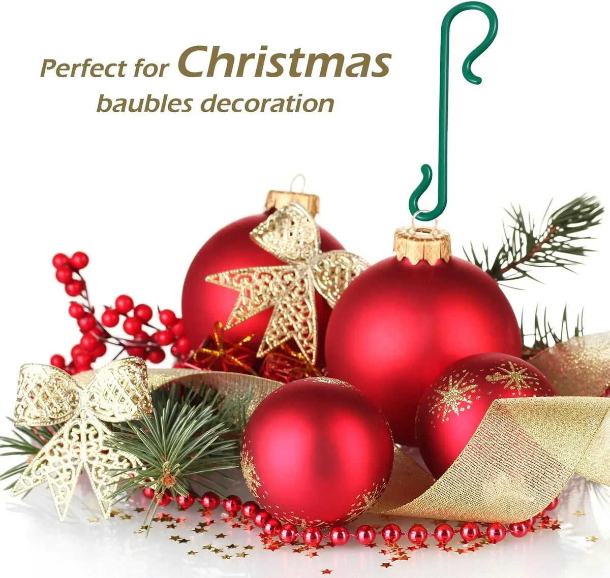 50/400 pçs mini gancho de natal de plástico em forma de s árvore de natal bola pingentes ornamento pendurado cabide diy navidad decoração de festa em casa