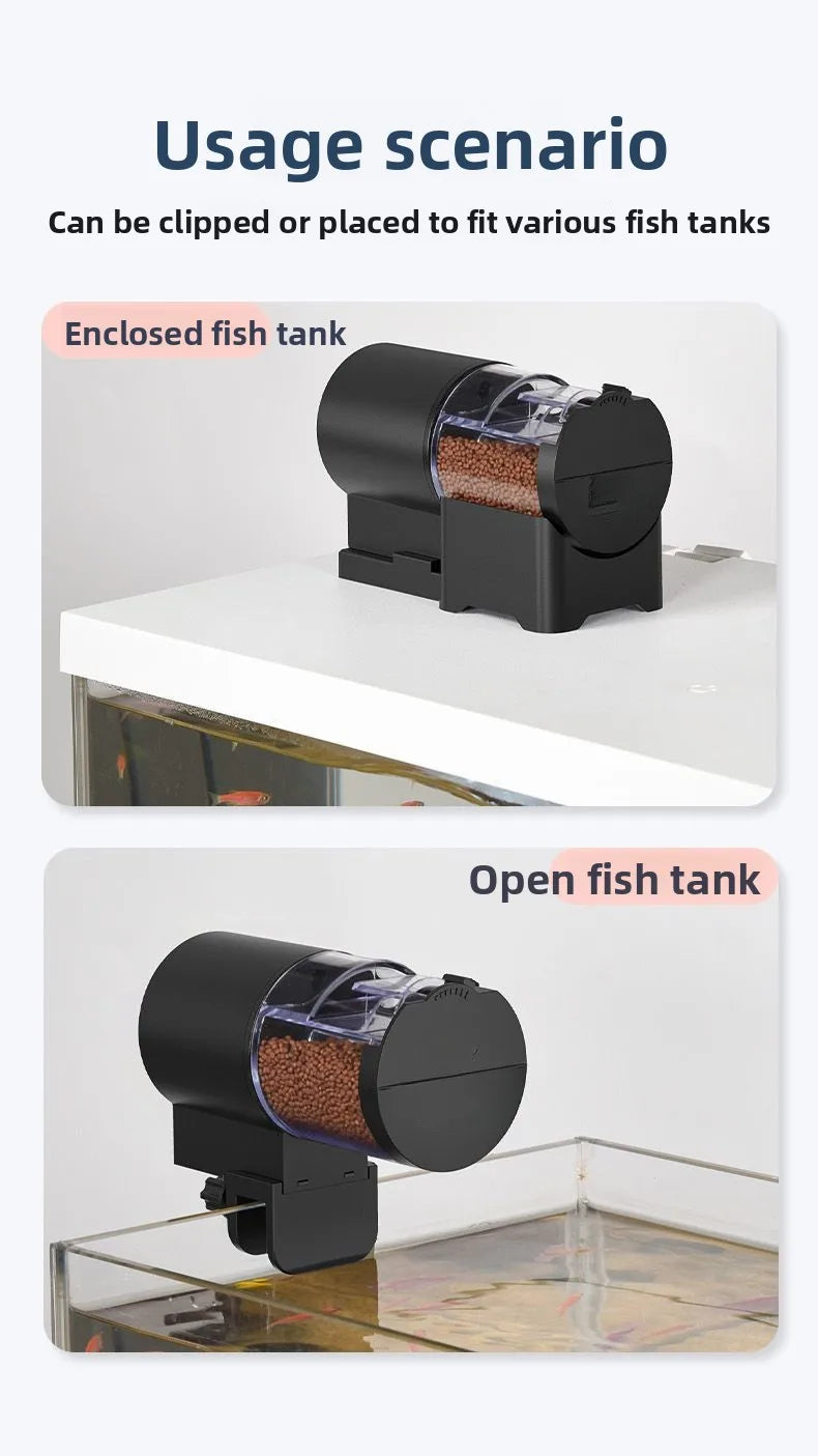 Alimentador Automático para Aquários, Acessórios para Tanques de Peixes, Dispensador de Ração para Peixes, Equipamento para Aquário, Produtos para Animais Aquáticos