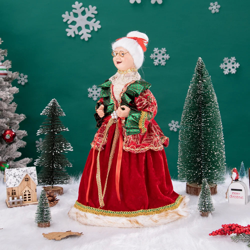 40cm natal anjo boneca estatueta brinquedo colher de árvore ornamentos em pé aniversário natal decorações navidad decoração para casa novedades