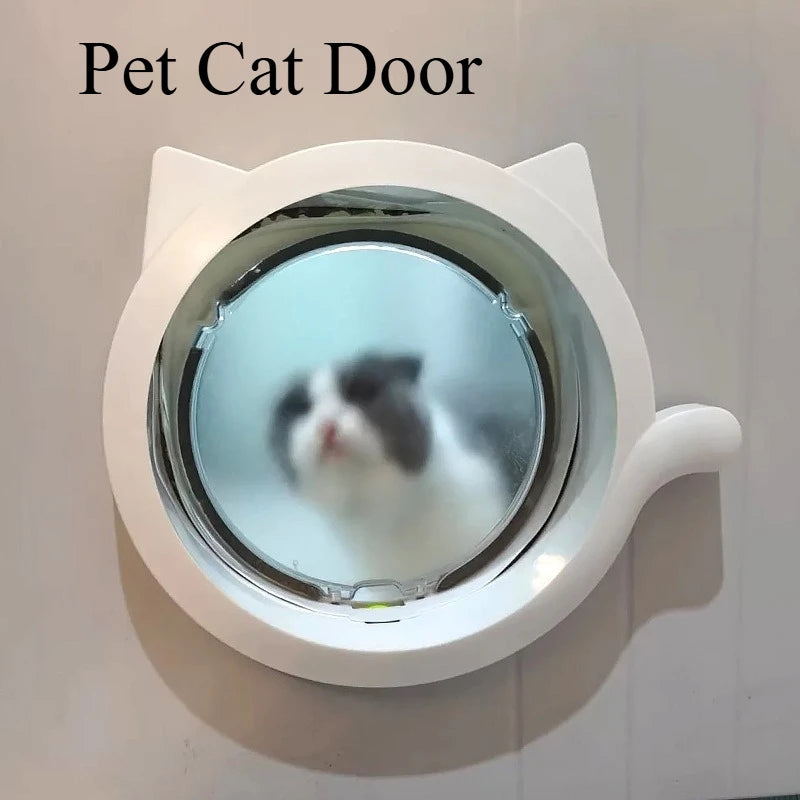 Porta para Gatos e Cães para Porta de Vidro, Acesso Livre para Gatos e Filhotes, Porta Automática para Animais de Estimação, Fácil Instalação, Porta de Entrada e Saída para Pequenos Animais