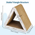 Novo Arranhador Vertical para Gatos, Poste de Arranhar Triangular Dobrável, Produto Multifuncional 3 em 1 para Gatos, Almofada para Gatos com Uso em 6 Lados