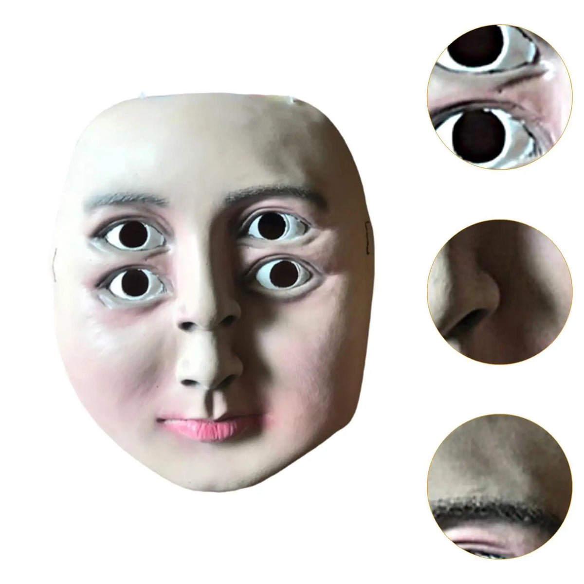 Halloween quatro olhos máscara decoração criativa látex dança maquiagem adereços para fantasia vestido desempenho de palco casa assombrada páscoa carnaval