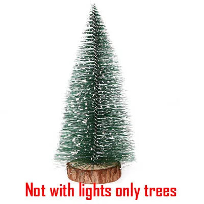 1pc mini pinheiro árvore de natal 10cm-30cm decorações de mesa artificial festival árvore em miniatura de plástico decoração de ano novo peça de natal