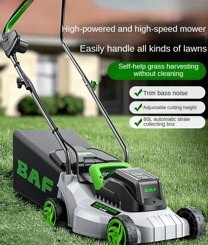 Cortador de grama elétrico de alta potência – perfeito para jardas grandes, eficiência estilo push e operação com fio incluída