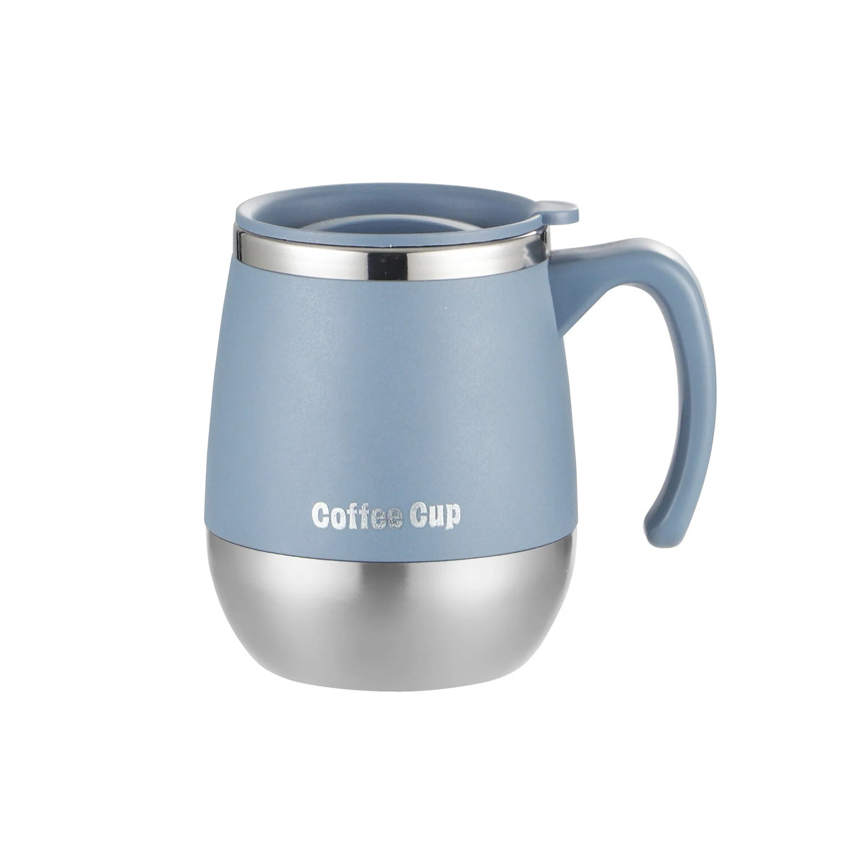 Caneca de café isolada a vácuo de aço inoxidável 500ml com tampa copo térmico de parede dupla para bebidas quentes e frias presente de acampamento em casa