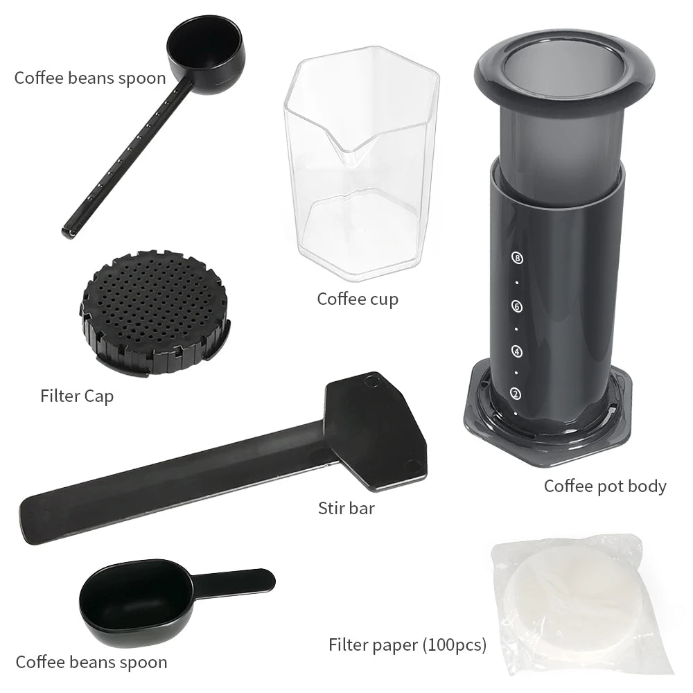 Cafemey máquina de café expresso portátil imprensa francesa barista ferramenta cafeteira imprensa ar máquina café com filtros para aeropress