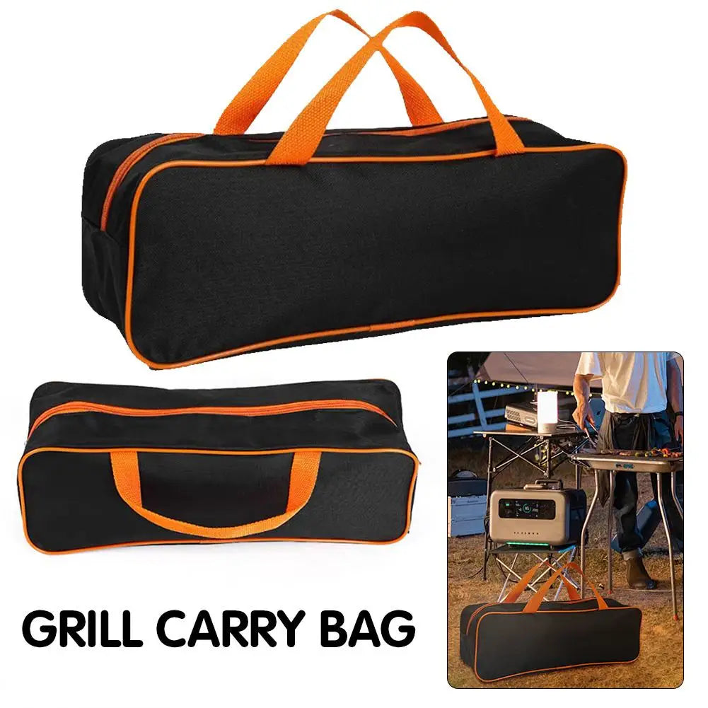 Grelha carry bag grill utensílio saco durável carro wear prático caso de armazenamento organizador churrasco acessórios ferramenta saco de armazenamento