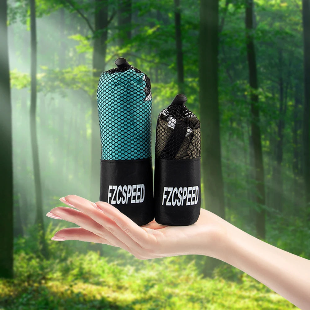 Mochila caminhadas, natação, toalha de banho de acampamento, toalha esportiva respirável para viagem na praia, toalha de banho absorvente de secagem rápida