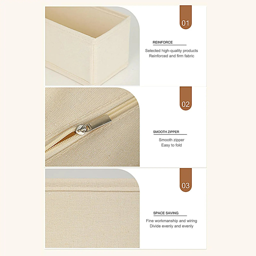 Organizadores de Armazenamento para Gavetas de Guarda-Roupa, Caixa de Armazenamento para Roupas, Organizador para Camisetas, Jeans, Roupas Íntimas e Calças