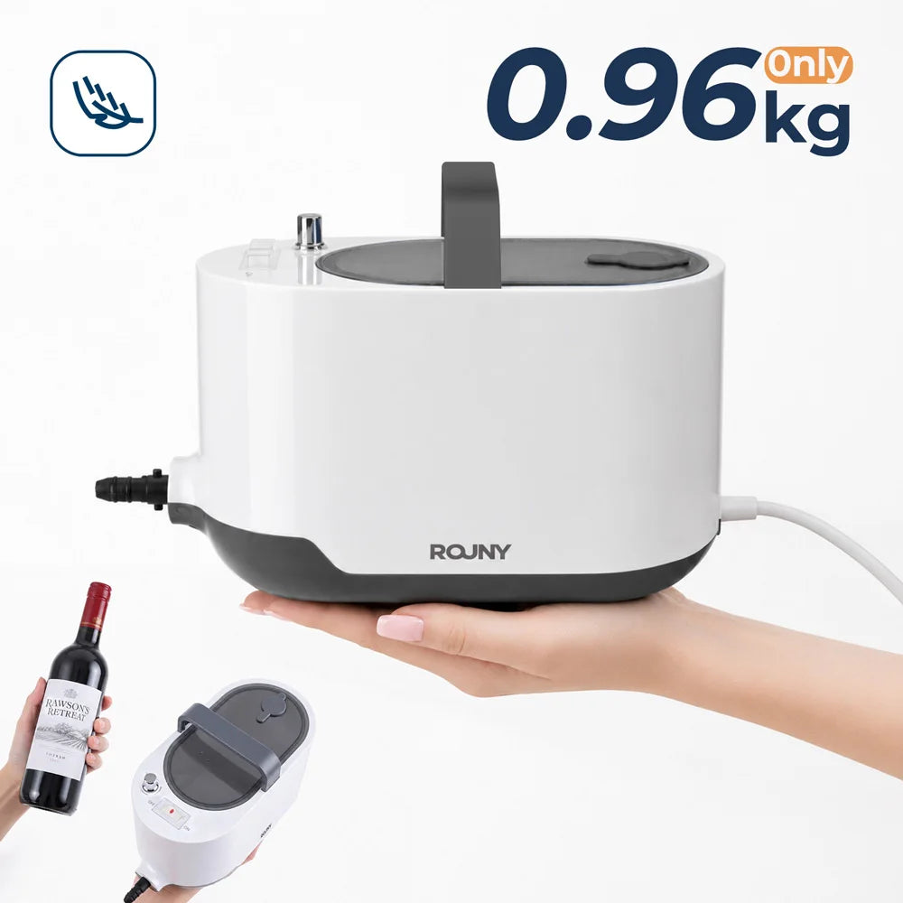 ROUNY Limpador a Vapor de 1200W, Vaporizador Portátil de Alta Pressão de 1L com Aquecimento Rápido em 15s e Vapor de 3,5 bar para Limpeza de Múltiplas Superfícies em Casa