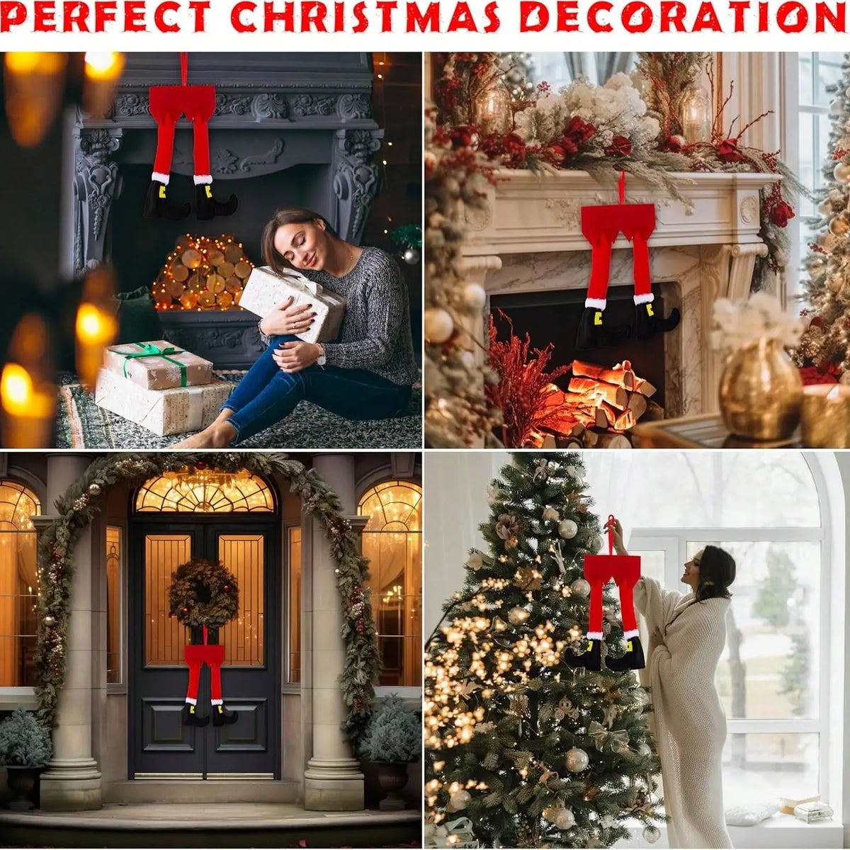 Natal elfo santa pernas acessórios do carro decoração de natal para casa árvore de natal pingentes ornamentos presentes feliz ano novo decoração de casa