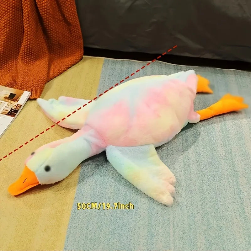 1pc 50cm macio colorido pato brinquedo de pelúcia para gatos cães relaxar companheiro de animais de estimação alívio de ansiedade cão amigo liberação de energia presente para animais de estimação