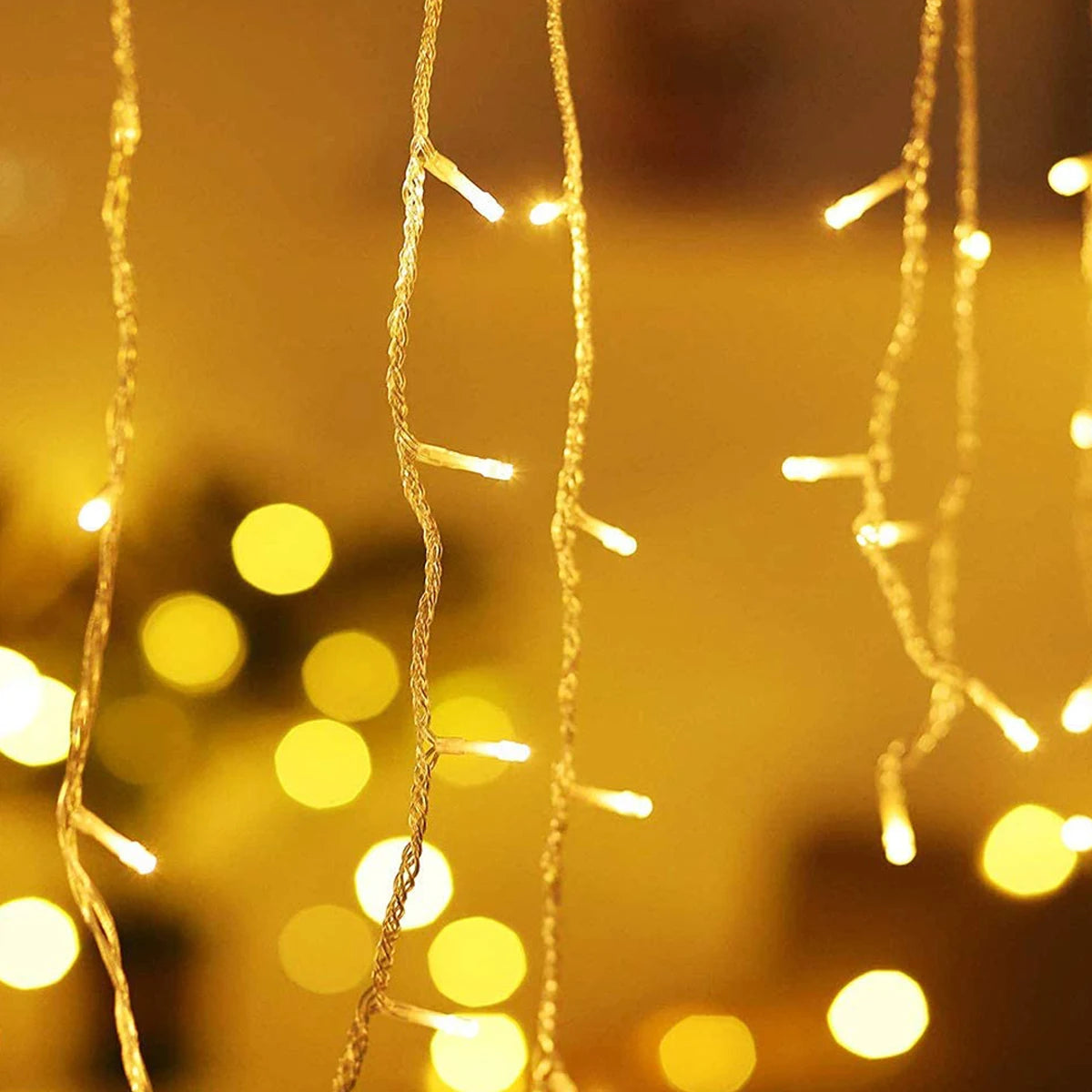 Guirlanda de natal led cortina luzes de sincelo festão luz led droop cachoeira luzes da corda ao ar livre jardim rua beirais decoração