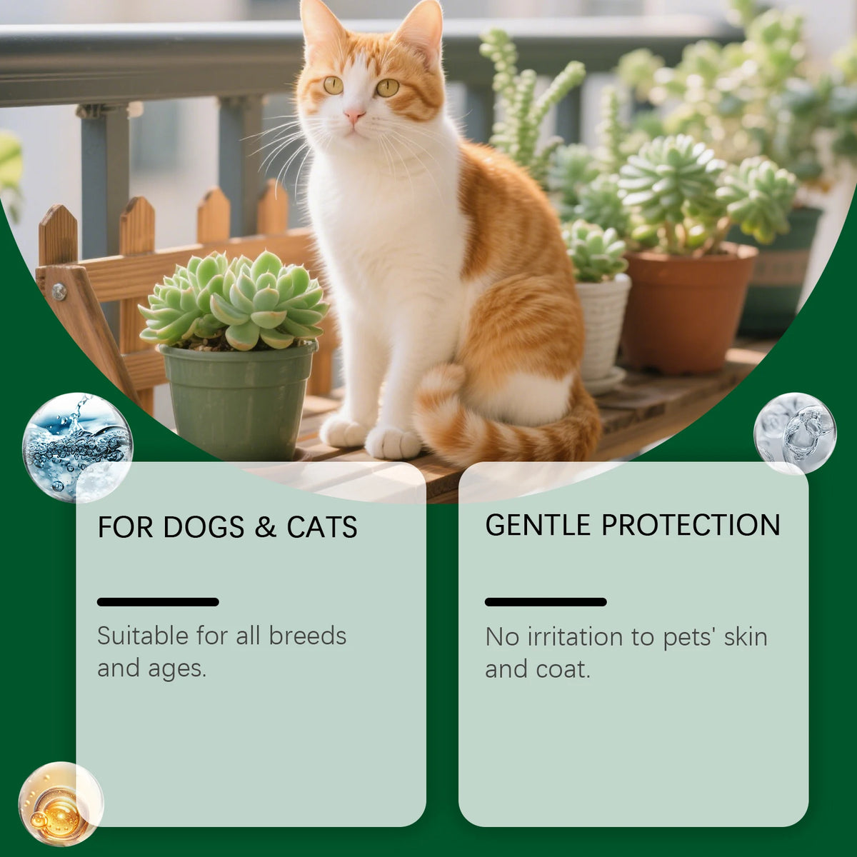Spray Repelente de Pulgas e Carrapatos para Animais de Estimação com Extrato de Plantas para Gatos e Cães