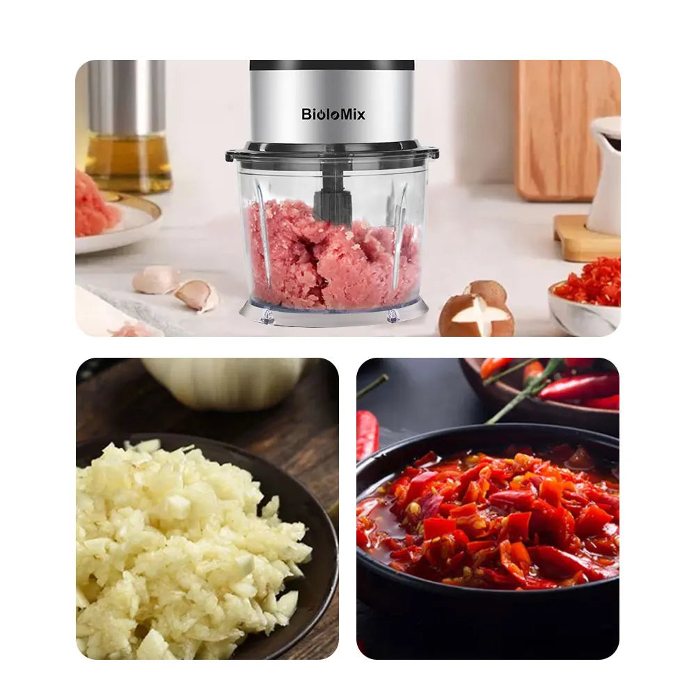 Alta Velocidade Multi Função 500W Processador de Alimentos Meat Grinder Portátil Pessoal Mini Liquidificador Mixer Juicer Moedor Seco 800ml Chopper