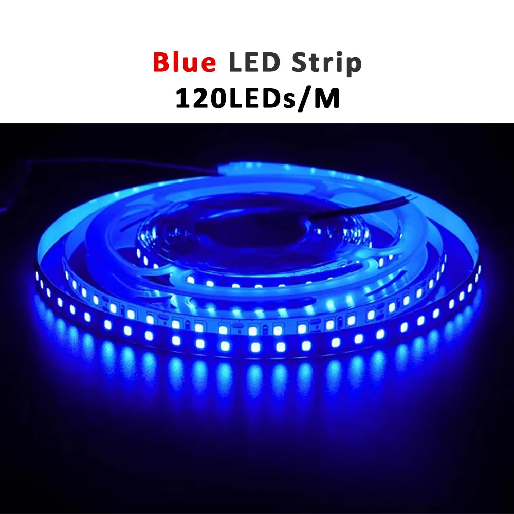 Fita de LED 12V 5m SMD 2835 5mm 8mm, Fita Flexível para Iluminação Decorativa Interna Kasa & Pet